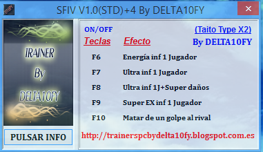 Street Fighter IV v1.0 (Spanish) Trainer +4